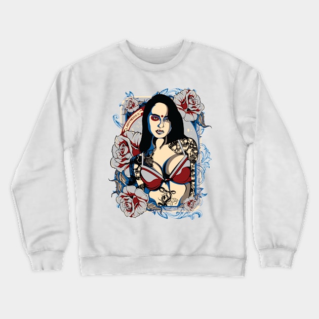 lady rose Crewneck Sweatshirt by gblackid